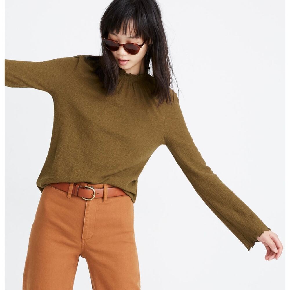 Madewell Olive Green Long Sleeve Tee